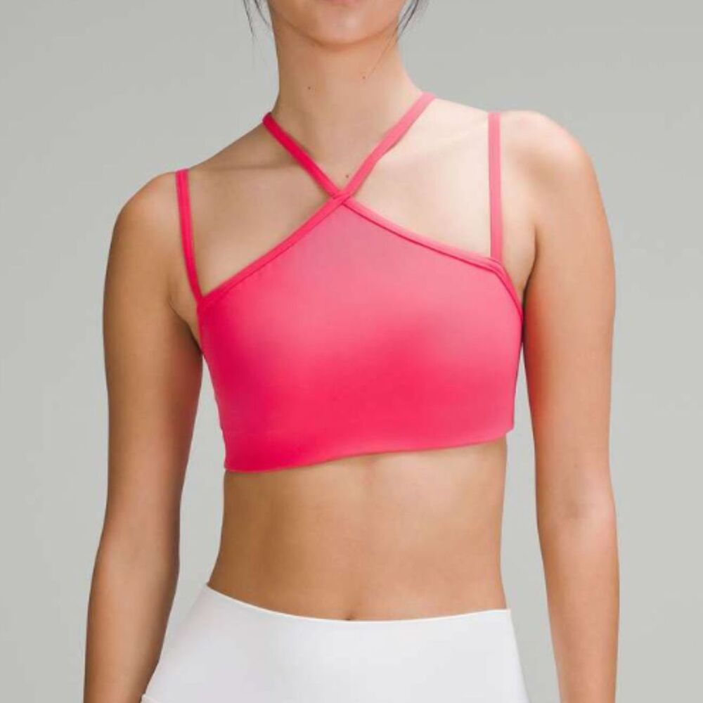 lululemon athletica Pink Cross-Strap Bra